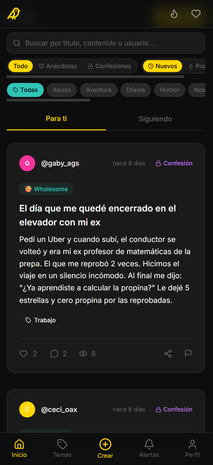 Feed principal de Confecdotario